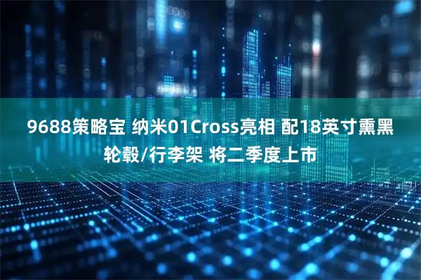 9688策略宝 纳米01Cross亮相 配18英寸熏黑轮毂/行李架 将二季度上市